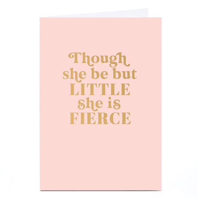 Personalised Birthday Card - Little And Fierce