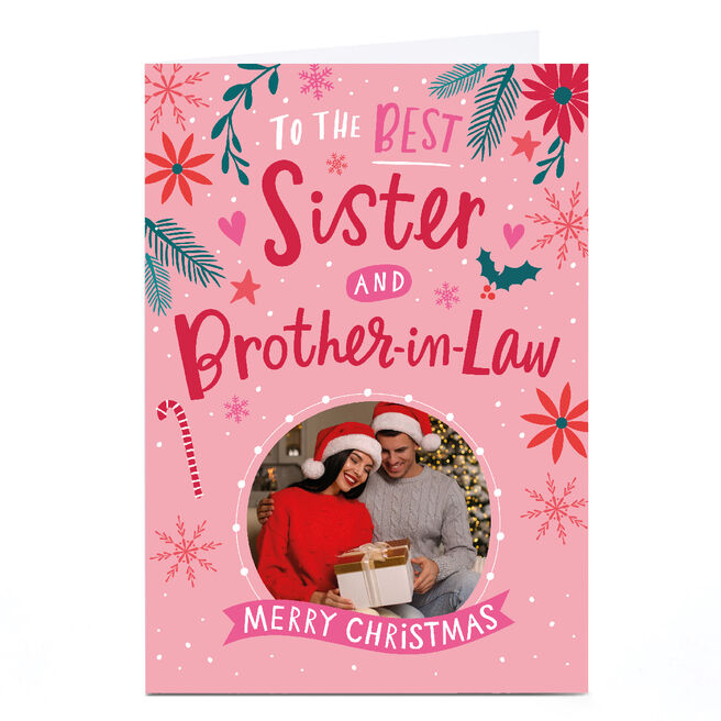 Personalised Ebony Newton Christmas Card - Best Sister & Brother-in-law