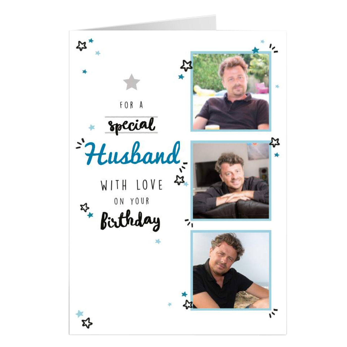 Buy Photo Birthday Card - Husband With Love for GBP 2.99 | Card Factory UK