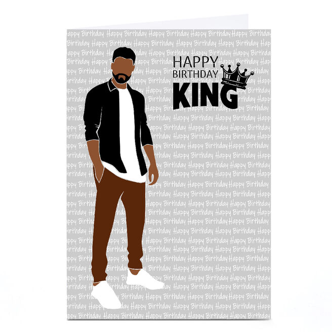 Personalised Bleu Hyacinth Card - Birthday King
