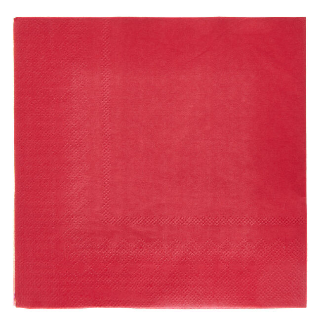 Red Napkins - Pack of 50