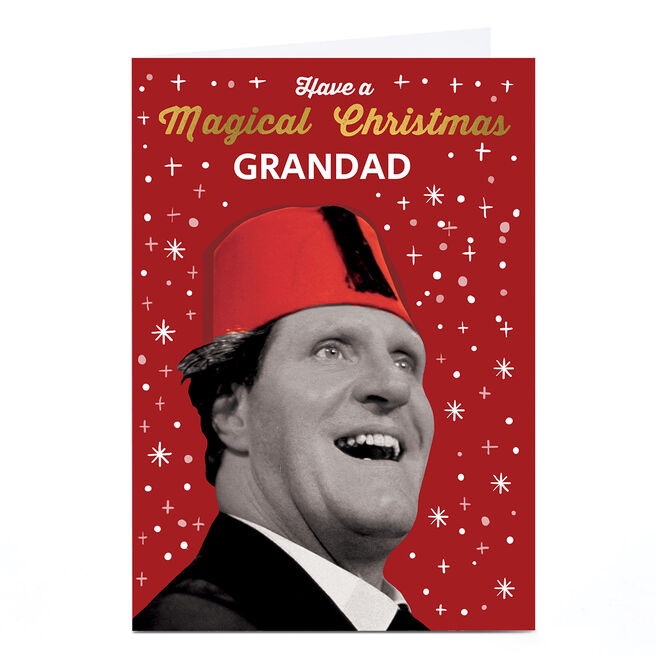 Personalised Tommy Cooper Christmas Card - Magical Christmas