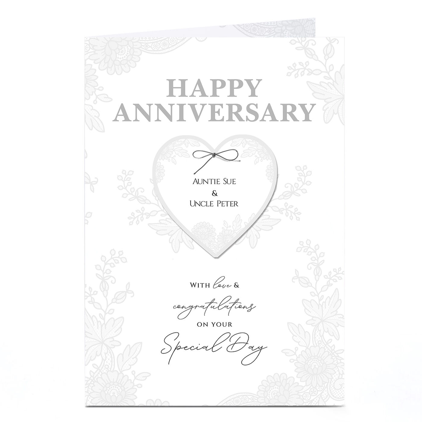 Buy Personalised Anniversary Card - With Love & Congratulations for GBP ...