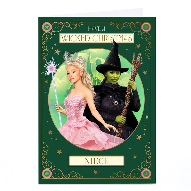 Personalised Wicked Christmas Card - Niece