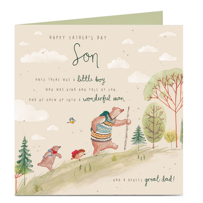 Personalised Father's Day Card - Son & Great Dad