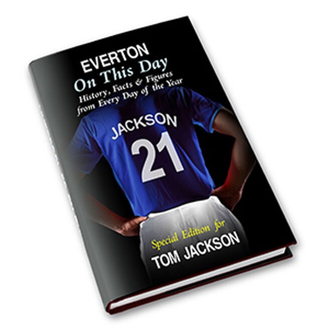 Personalised Everton 'On This Day' Book