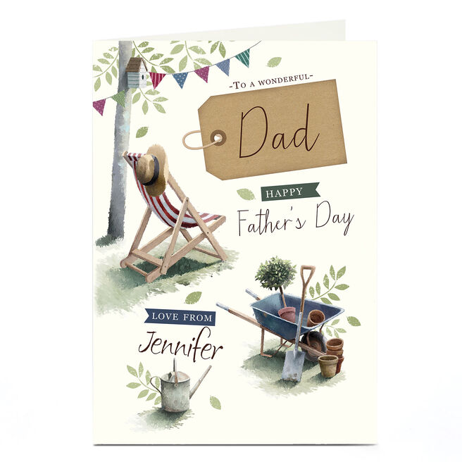 Personalised Father's Day Card - Gardening Dad