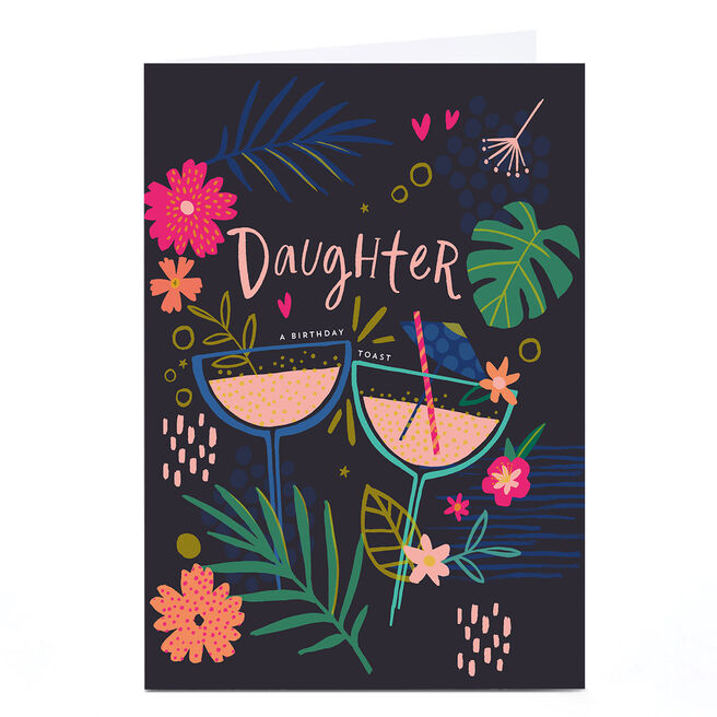 Personalised Birthday Card - Tropical Cocktails, Daughter