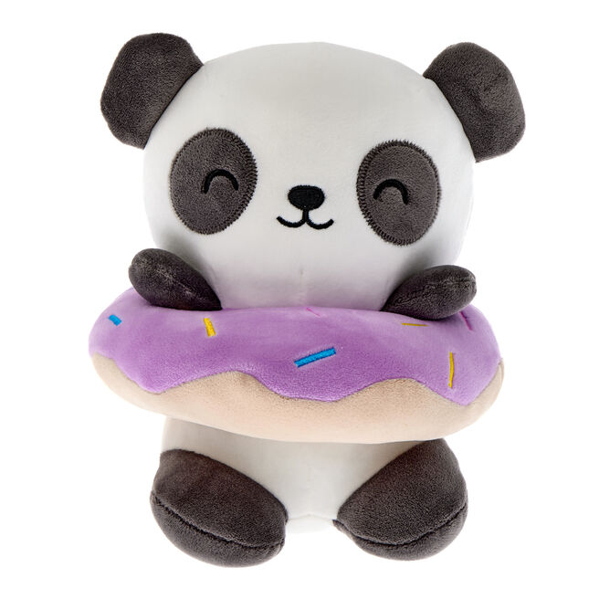 Medium Panda In Donut Soft Toy