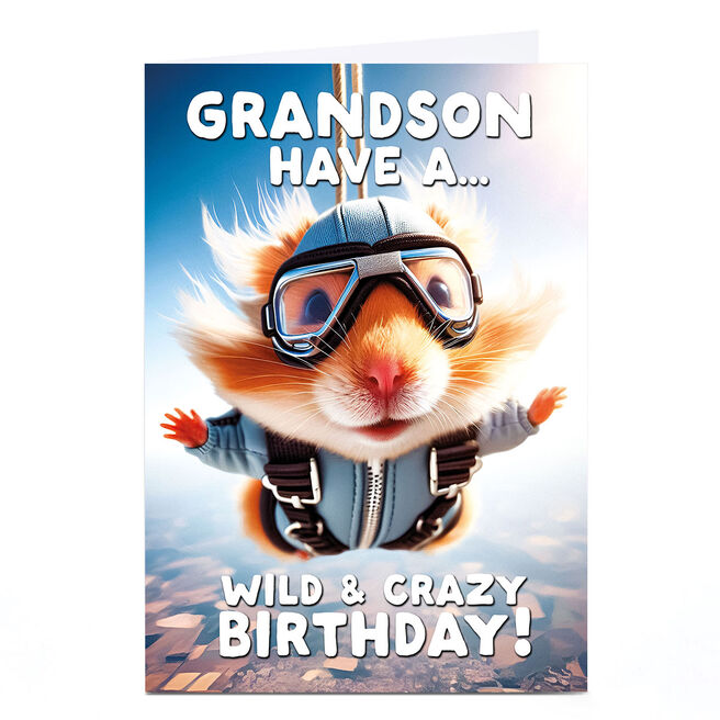 Birthday Card - Wild & Crazy Birthday, Grandson