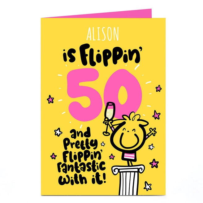 Personalised Fruitloops 50th Birthday Card - Flippin' Fantastic