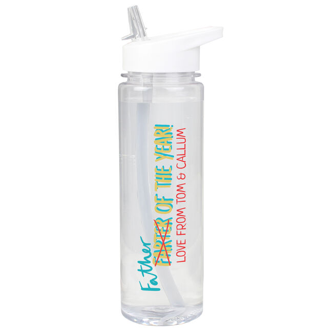 Personalised Father / Farter of the Year Water Bottle