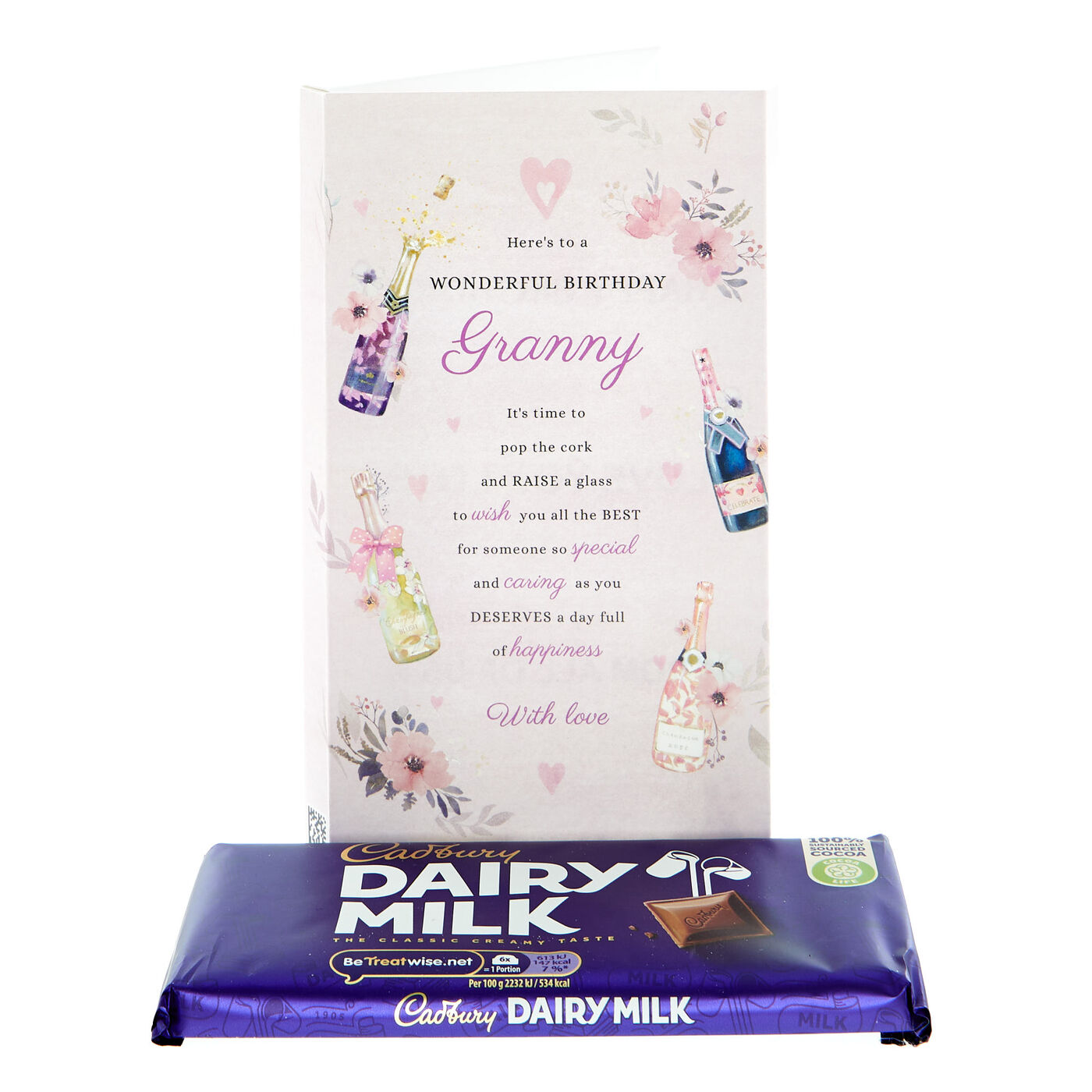 Buy Wonderful Birthday Cadbury Dairy Milk Chocolate Card (110g) for GBP