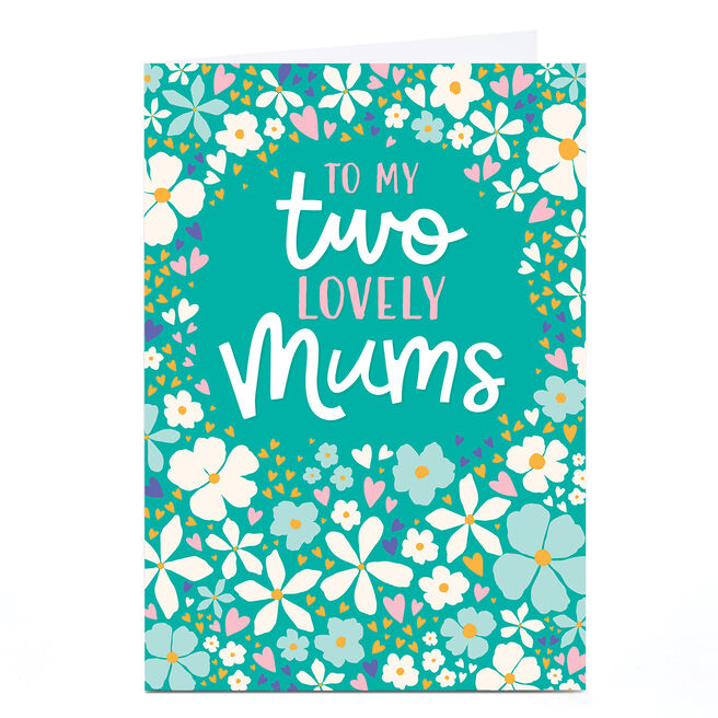 Personalised Pigment Mother's Day Card - My Two Lovely Mums