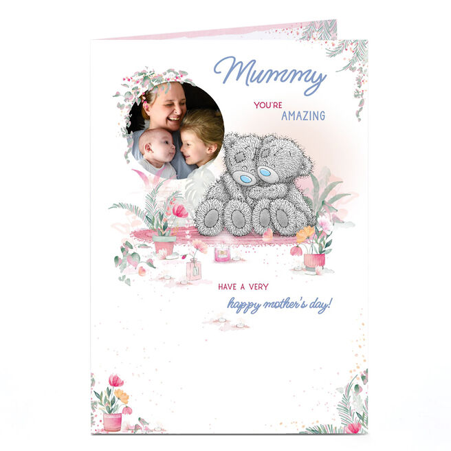 Photo Tatty Teddy Mother's Day Card - Teddy Cuddles, Mummy
