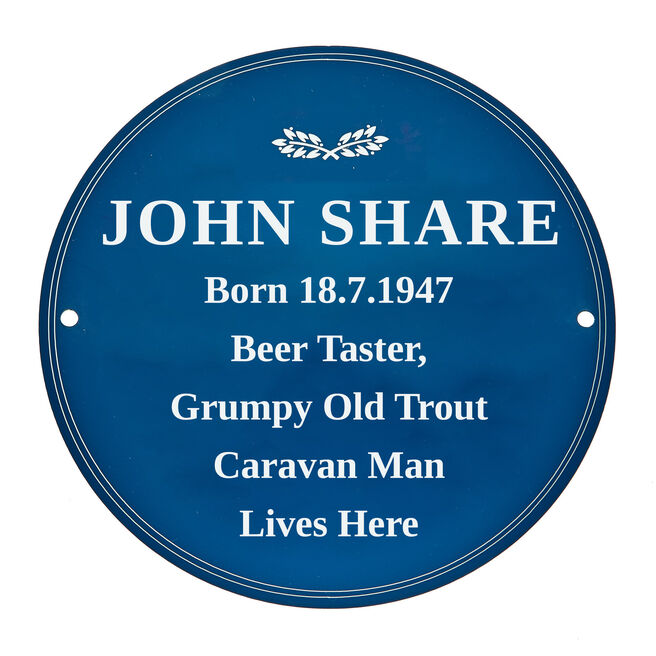 Personalised Heritage Blue Plaque