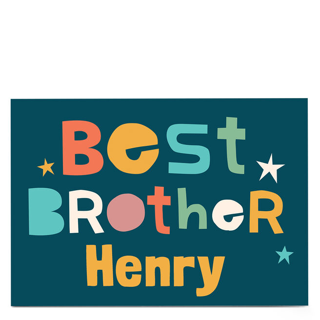 Personalised Hello Munki Card - Best Brother