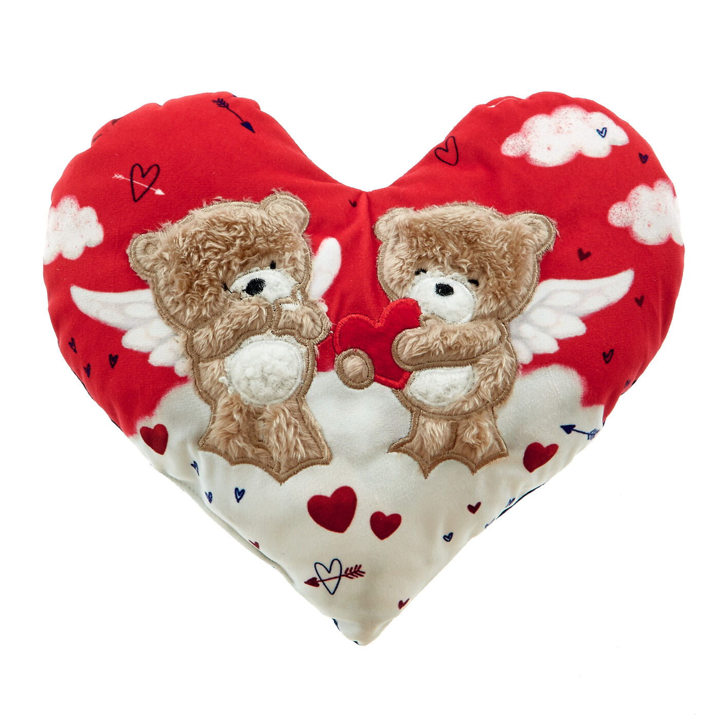 Buy Hugs Heart-Shaped Valentine's Day Cushion for GBP Card