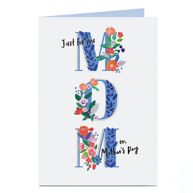 Mother's Day Card - Just For You Mom