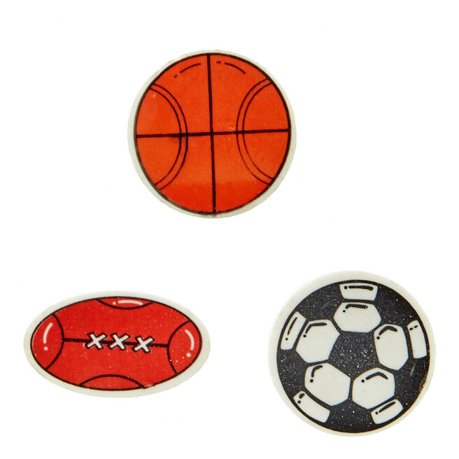 Assorted Sports Balls Novelty Erasers - Pack of 8