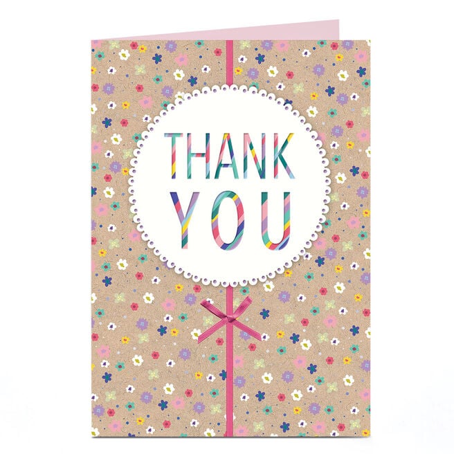 Personalised Thank You Card - Thank You 