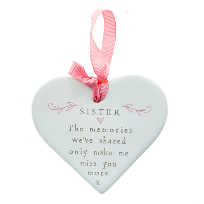 Sister Remembrance Hanging Plaque 