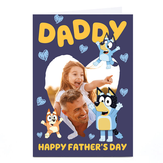 Photo Bluey Father's Day Card - Bluey Hearts, Daddy