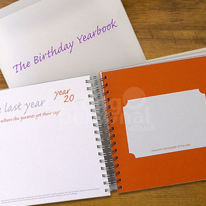 Birthday Year Book - For every year...