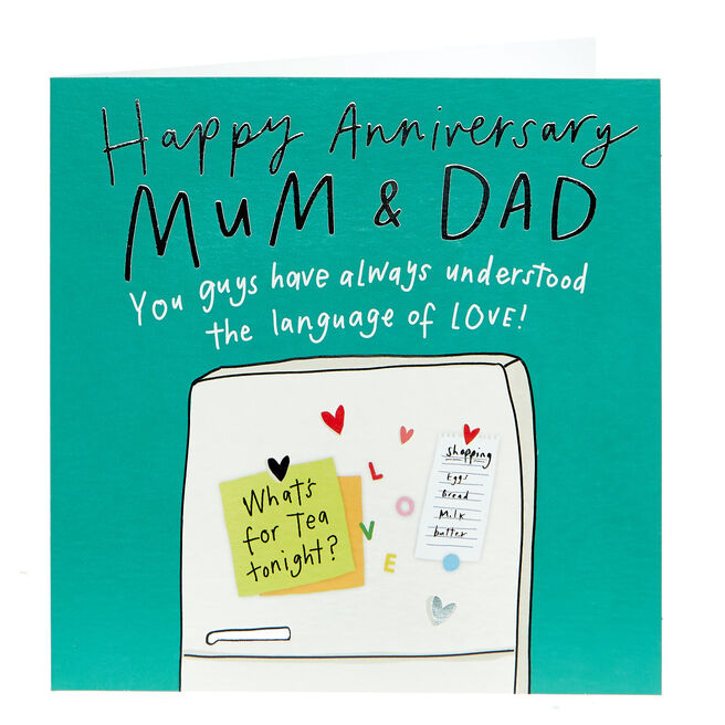 Anniversary Card - Mum & Dad Love Language