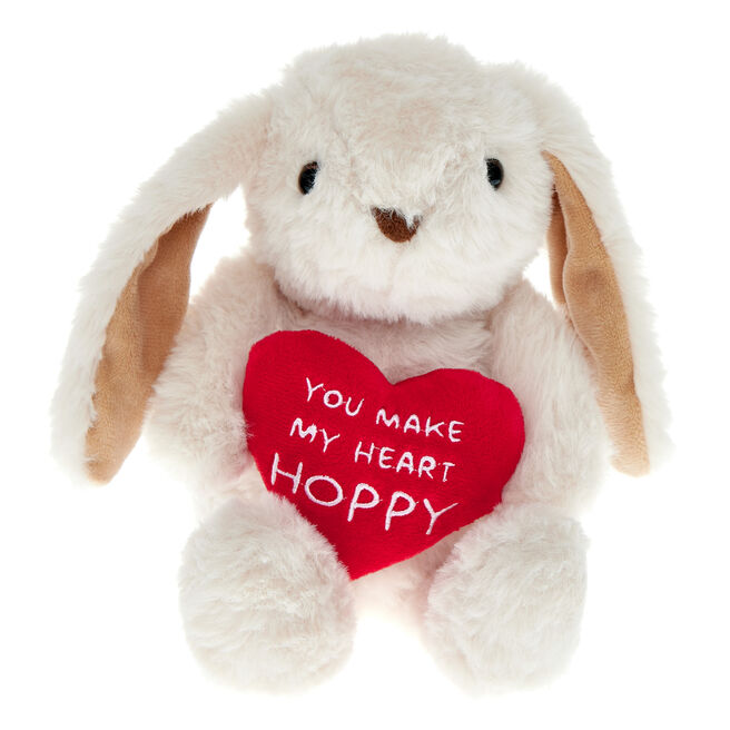 Small You Make My Heart Hoppy Bunny Soft Toy