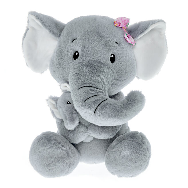 Large Elephant & Baby Soft Toy