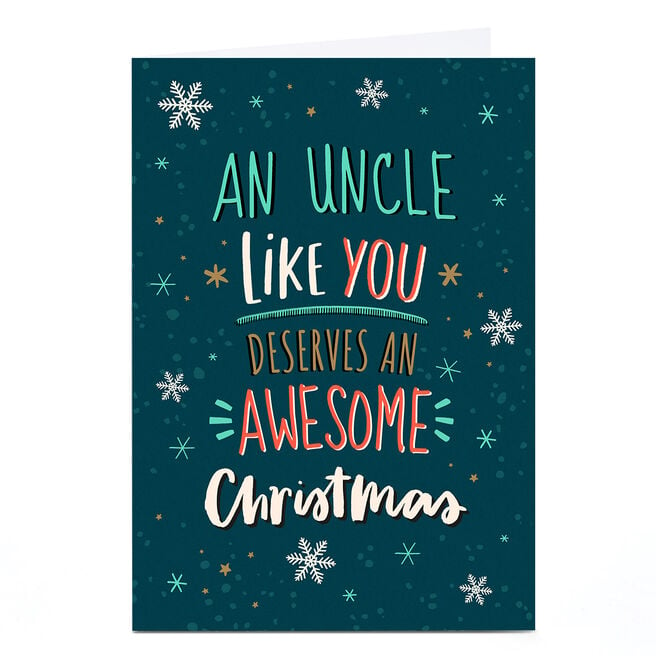 Personalised Christmas Card - An Uncle Like You