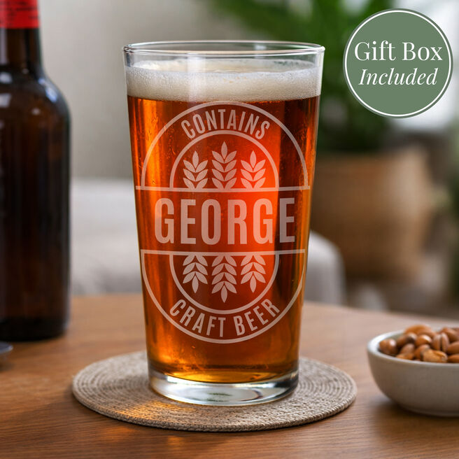 Personalised Brewery Style Pint Glass