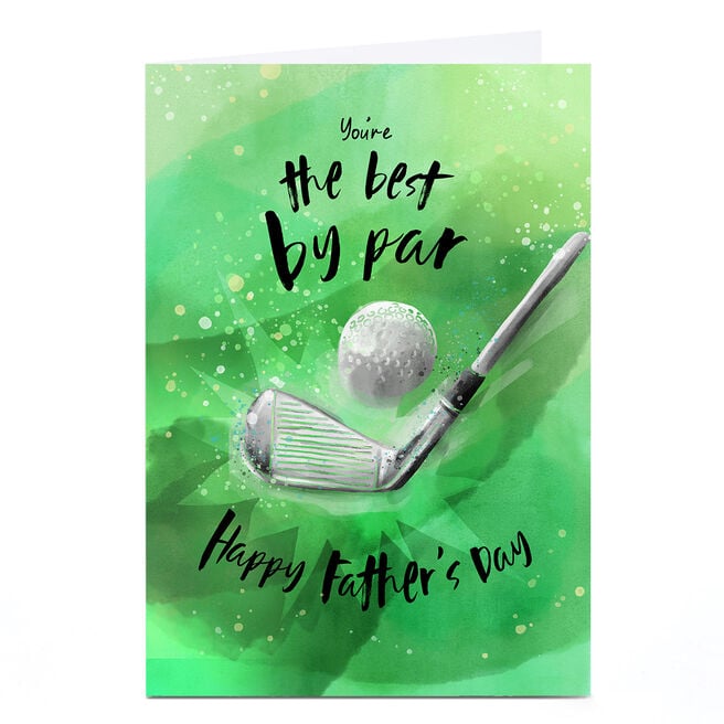 Father's Day Card - You're the Best By Par Golf