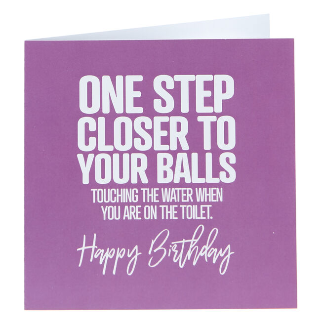 Punk Birthday Card - One Step Closer...