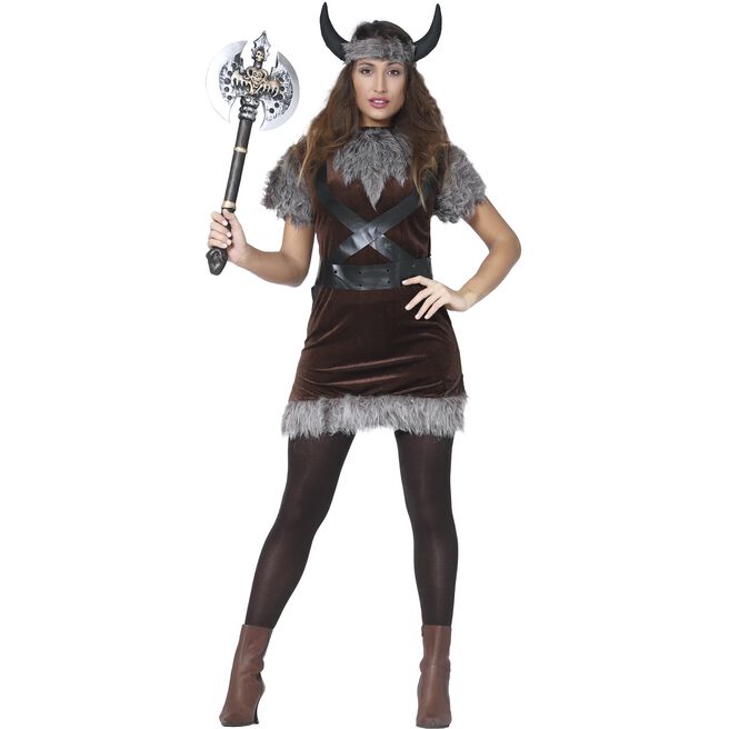 Viking Woman Adult Fancy Dress Costume 