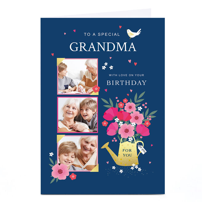 Photo Klara Hawkins Birthday Card - Watering Cans