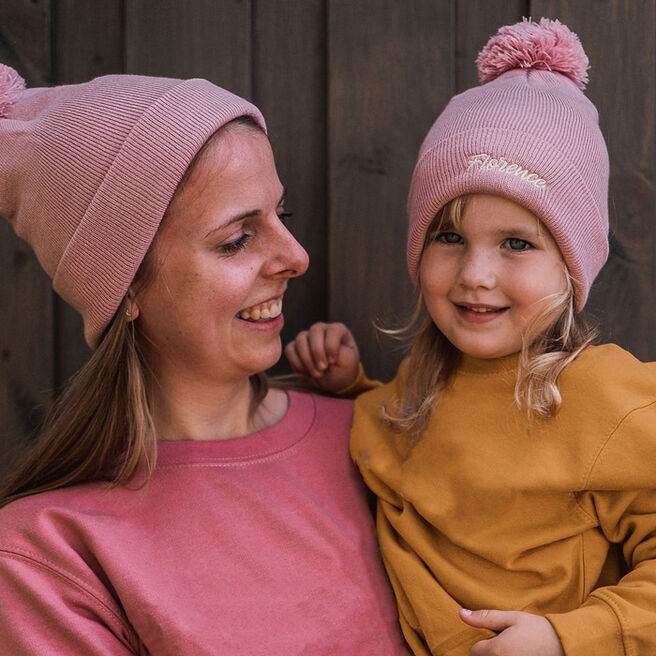 Parent and Me Embroidered Name Hat