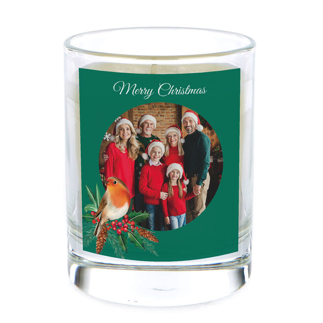 Photo Christmas Pomegranate & Cashmere Scented Candle - Christmas Robin