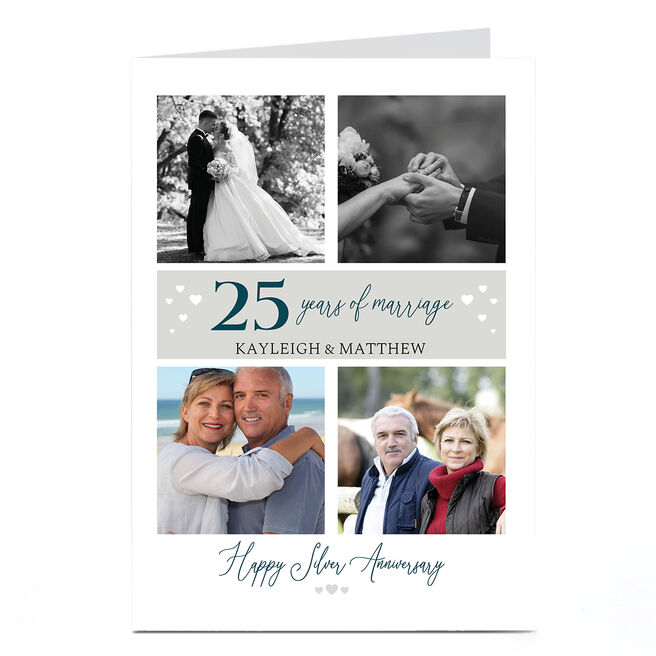 Photo 25th Anniversary Card - 25 Years Of Marriage