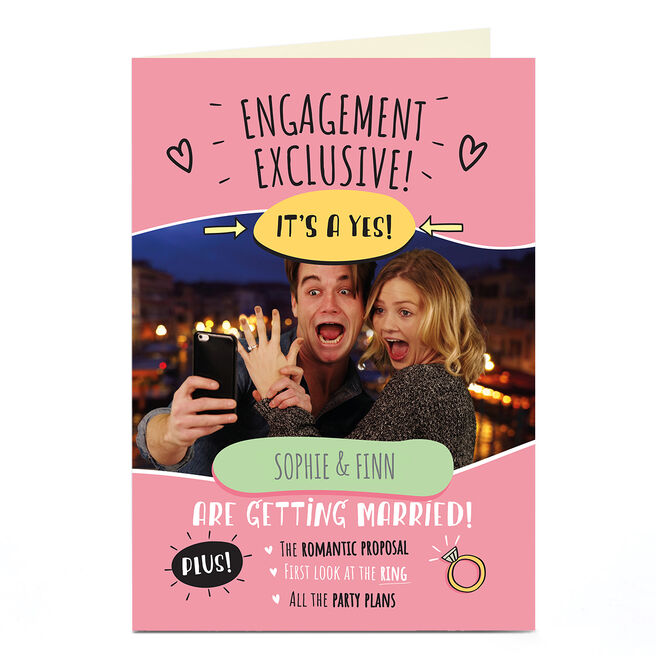 Photo Engagement Card - It's A Yes!