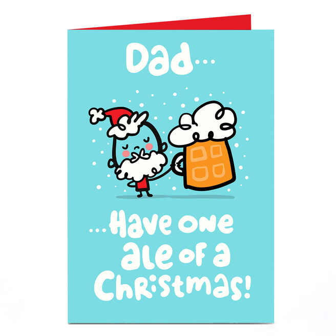 Personalised Fruitloops Christmas Card - Dad Ale