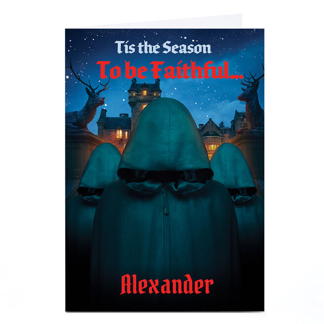 Personalised Traitors Christmas Card - Tis the Season to be Faithful, Any Name
