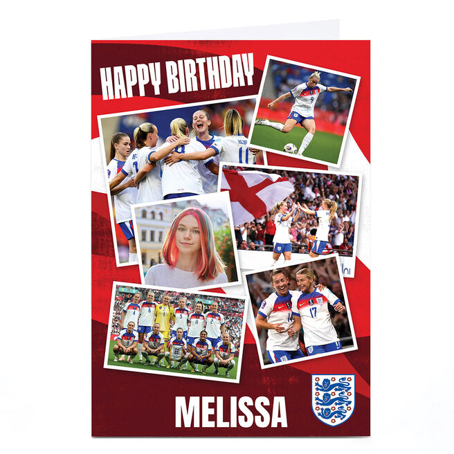 Photo Birthday Card - Lionesses England Team