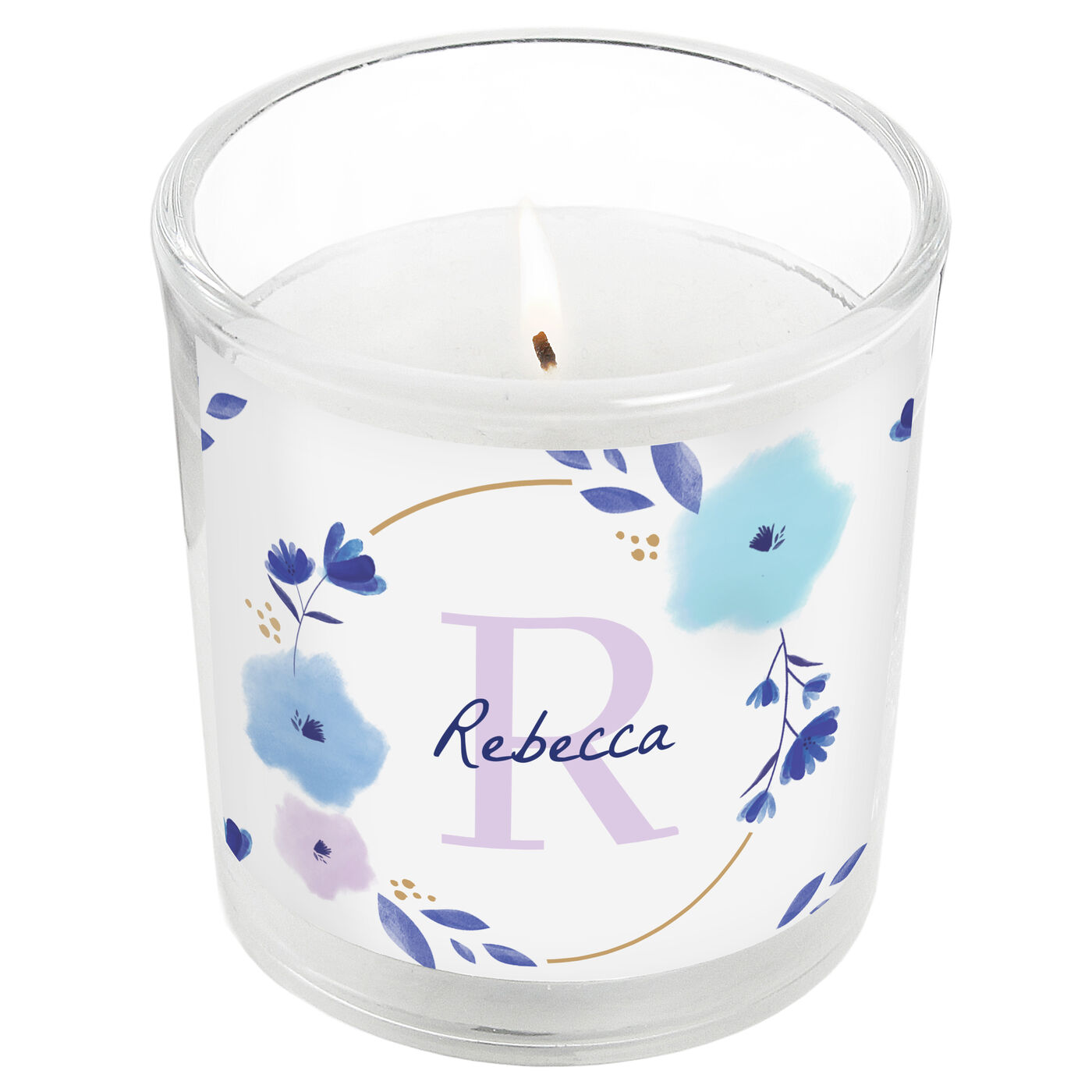 Buy Personalised Floral Initial Small Candle Jar for GBP 10.29 Card