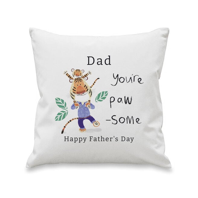 Personalised You're Paw-some White Cushion & Insert