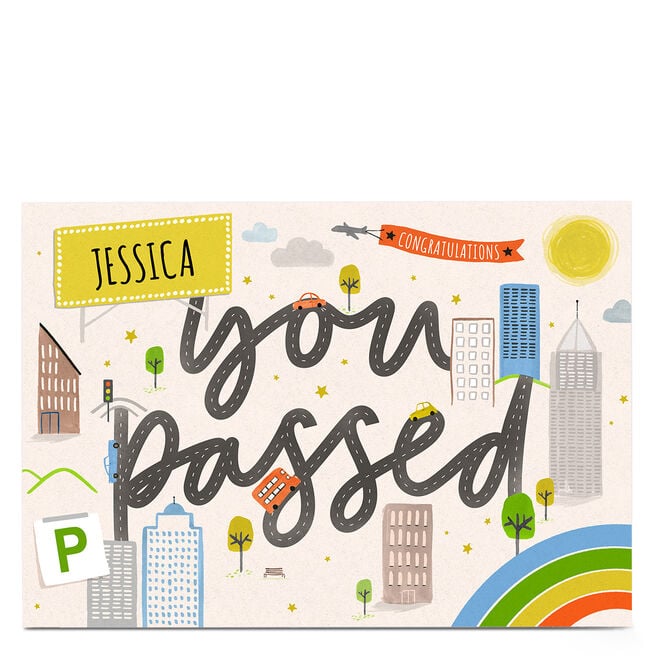 Personalised Congratulations Card - You Passed 