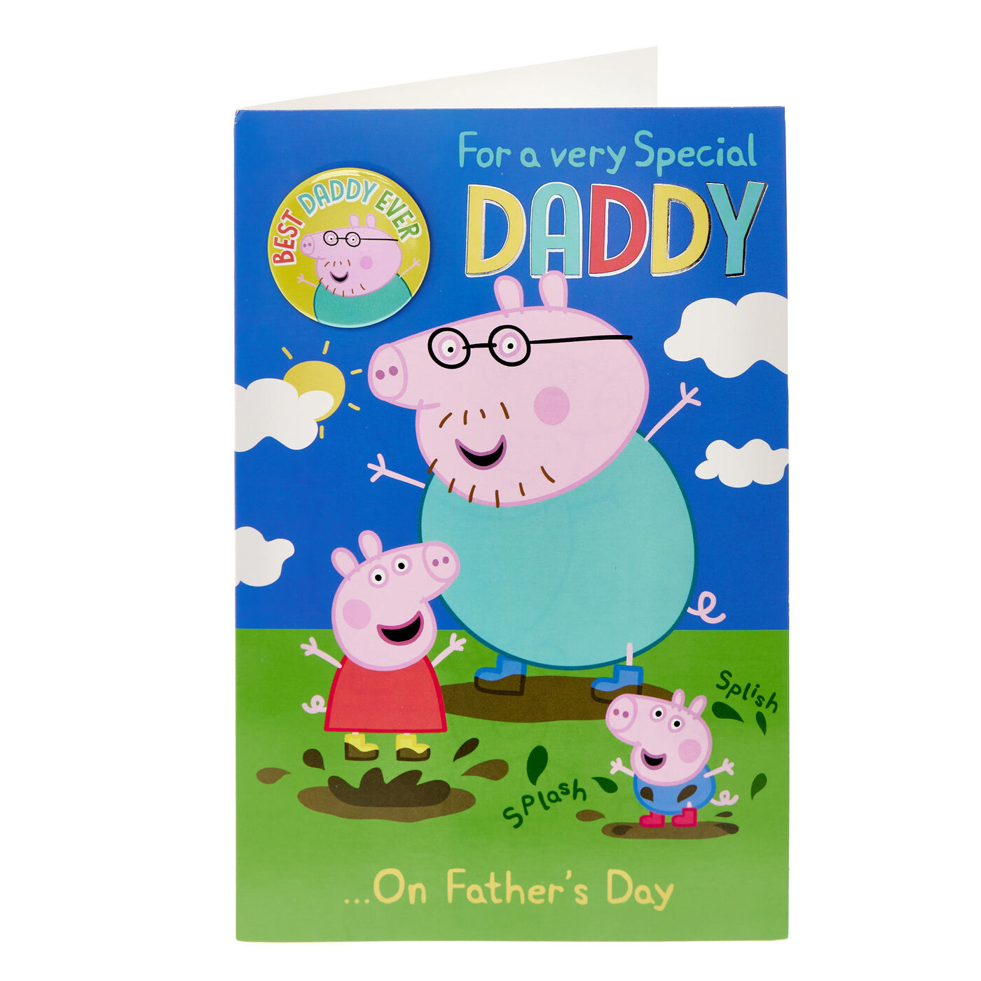 Buy Daddy Peppa Pig Father's Day Card with Badge for GBP 1.99 | Card ...