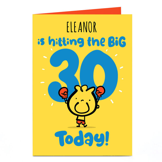 Personalised Fruitloops 30th Birthday Card - Hitting The Big 30