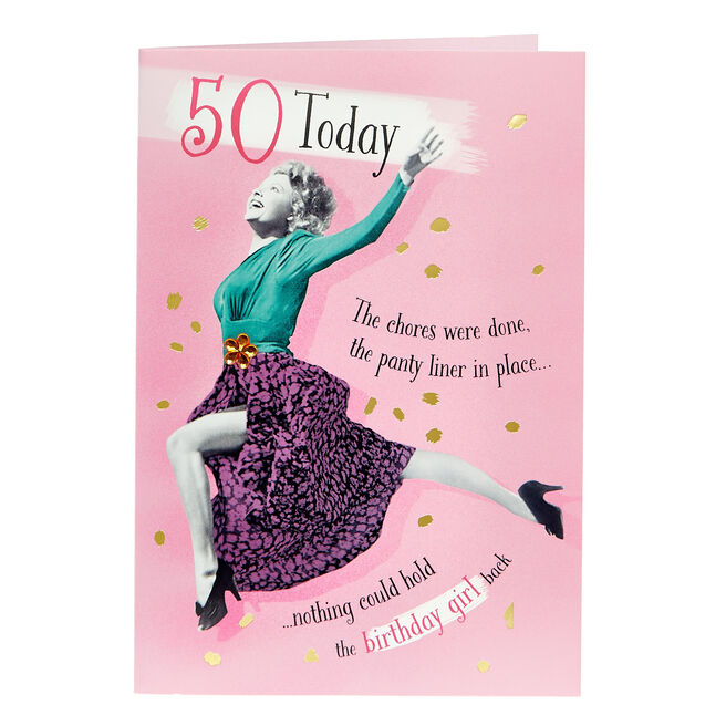 50th Birthday Card - Chores were done...